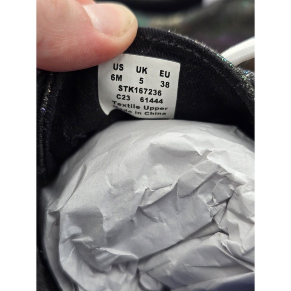 NEW Women's Sperry Crest Vibe -Sneakers -Black Sparkle - Sz 6M - Picture 12 of 13